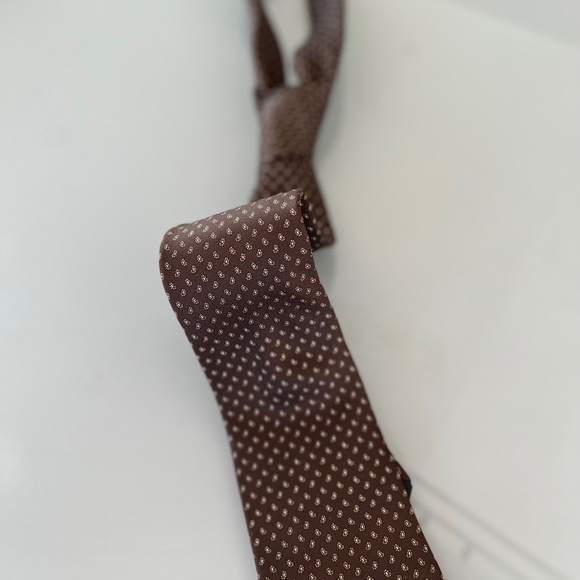 Lanvin tie mini paisley brown - Picture 1 of 3